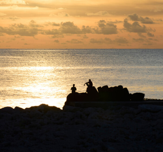 Nauru Beach Sunset